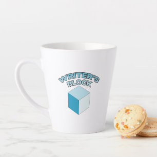 Caneca De Café Latte Bloco do Escritor