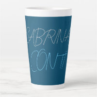 Blue Add Name Modern Minimalist Plain