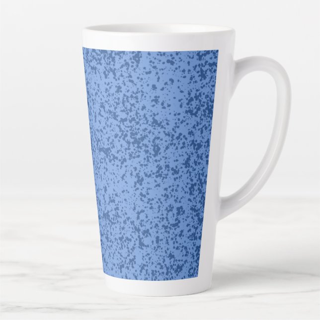 Caneca De Café Latte Blue Dot Chaos (Direita)