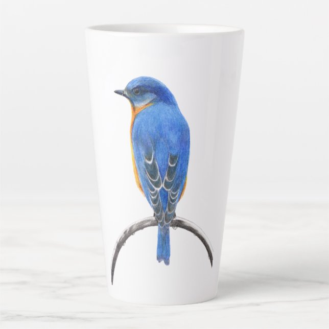 Caneca De Café Latte Bluebird (Frente)