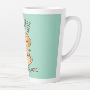 Caneca De Café Latte Boas Víblias e Café - Arco Digital Puppy Playful