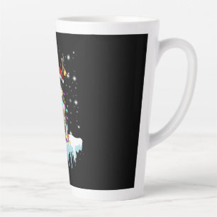 Caneca De Café Latte Boder Colline Reindeer Natal Presente