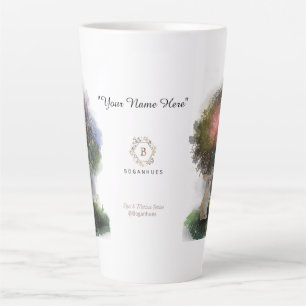 Caneca De Café Latte Boganhues "Pipa & Marlow" série da floresta encant