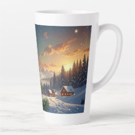 Caneca De Café Latte bola de natal