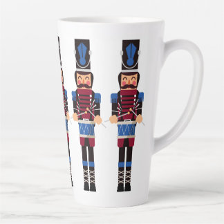 Caneca De Café Latte Bolachas e biscoitos azuis com tambores