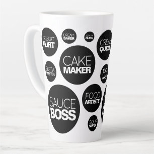 Caneca De Café Latte Bolas Engraçadas Socas Cook Chef Títulos de Trab