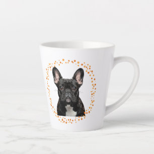 Caneca De Café Latte Bolldog Francês Mug Personalizado Pastel Orange Gi