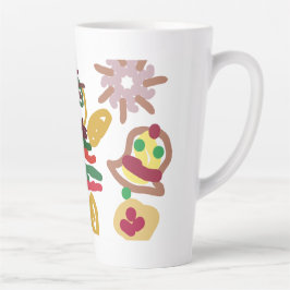 Caneca De Café Latte Bolo de gengibre dança louca  