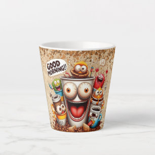 Caneca De Café Latte bom café da manhã