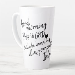 Caneca De Café Latte Bom dia