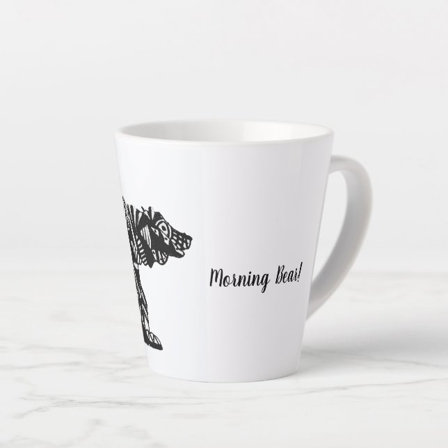 Caneca De Café Latte Bom dia! (Ângulo direito)