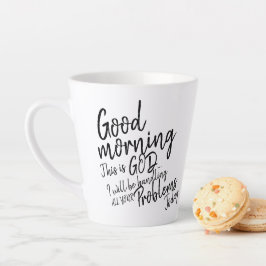 Caneca De Café Latte Bom dia