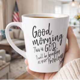 Caneca De Café Latte Bom dia