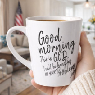 Caneca De Café Latte Bom dia