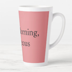 Caneca De Café Latte Bom Dia, Lindona