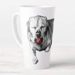 Caneca De Café Latte Bom dia, língua vermelha
