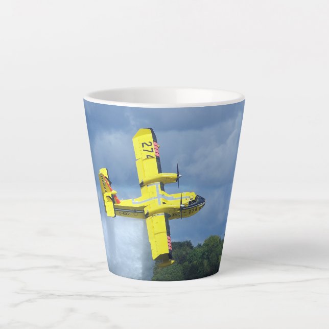 Caneca De Café Latte Bombardeiro canadense 274 caneca latte (Frente)