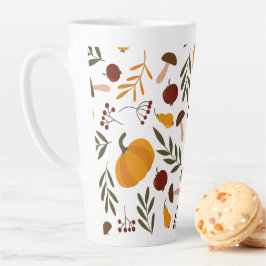 Caneca De Café Latte Bombas, Pomegranatos e Peras