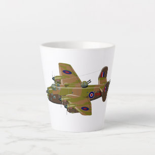 Caneca De Café Latte Bombista retrógrado do Cratoon