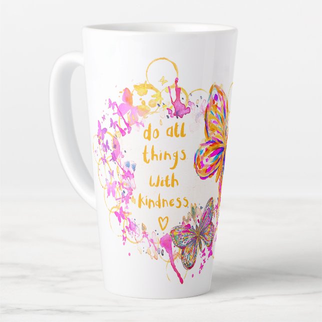 Caneca De Café Latte Bondade  (Ângulo esquerdo)