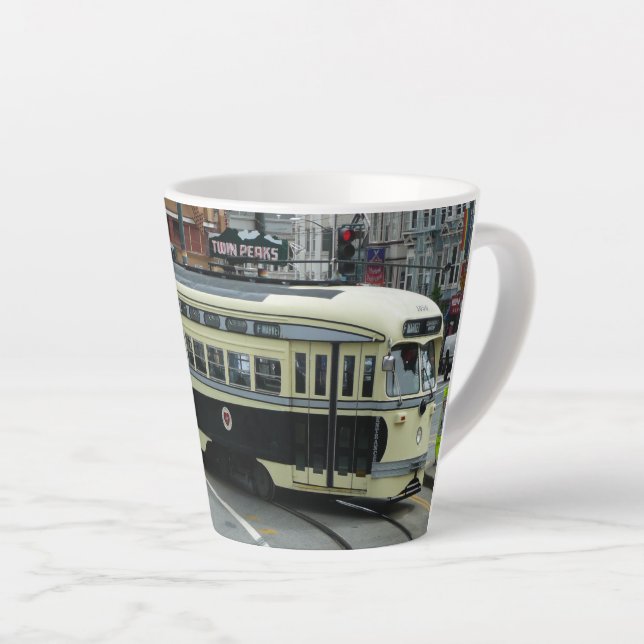 Caneca De Café Latte Bonde de São Francisco (Ângulo direito)