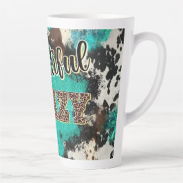 Caneca De Café Latte Bonita Loucura - Sudoeste Motif