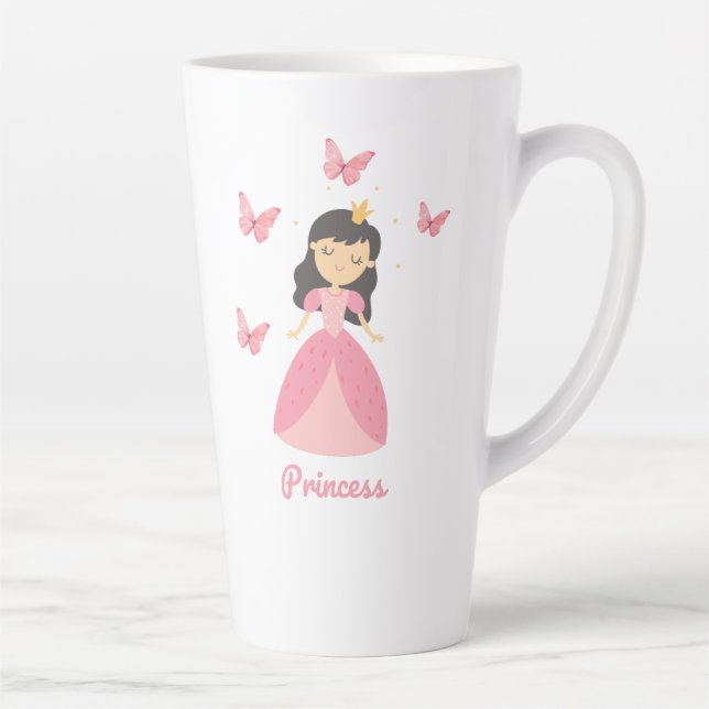 Caneca De Café Latte Bonita Princesa Café Mug (Direita)