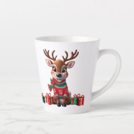 Caneca De Café Latte Bonita Tendência Moderna Engraçado Natal