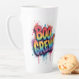 Caneca De Café Latte Boo Crew Mug