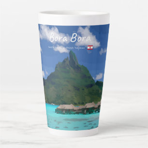 Caneca De Café Latte Bora Bora, Polinésia Francesa - Grande Resort de P
