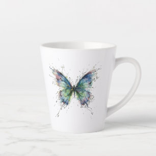 Caneca De Café Latte Borboleta