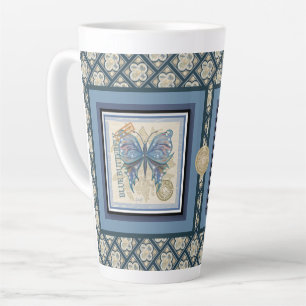 Caneca De Café Latte Borboleta do gabinete de criação G