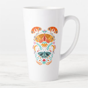 Caneca De Café Latte Borboleta Mágica de Asas Encantadas