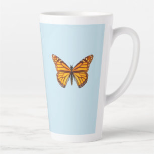 Caneca De Café Latte Borboleta Monarca