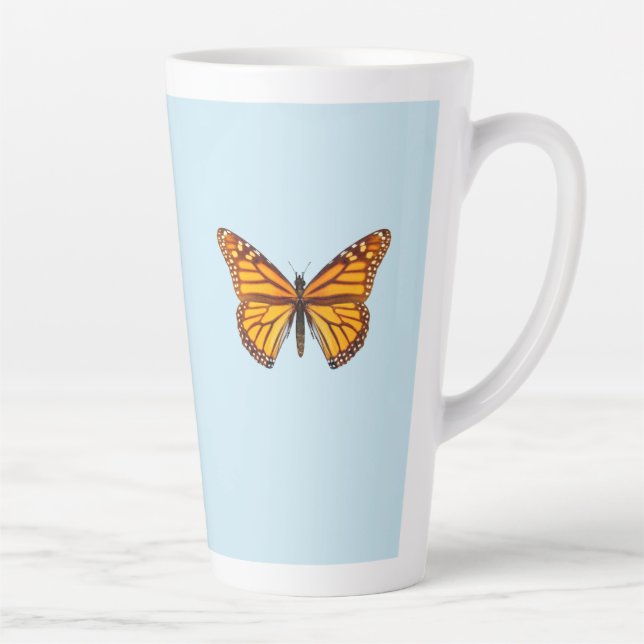 Caneca De Café Latte Borboleta Monarca (Direita)