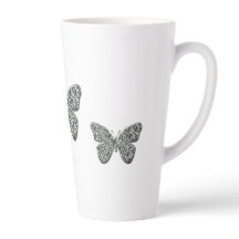 Borboleta Preta E Branca Elegante