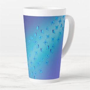 Caneca De Café Latte Borboletas Encantadas