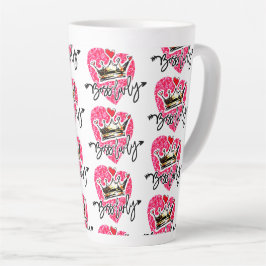 Caneca De Café Latte Boss Lady