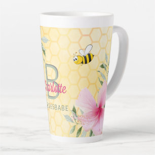 Caneca De Café Latte Bostbaba-rosa-do-mel-do-amarelo