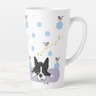 Caneca De Café Latte Boston Terrier