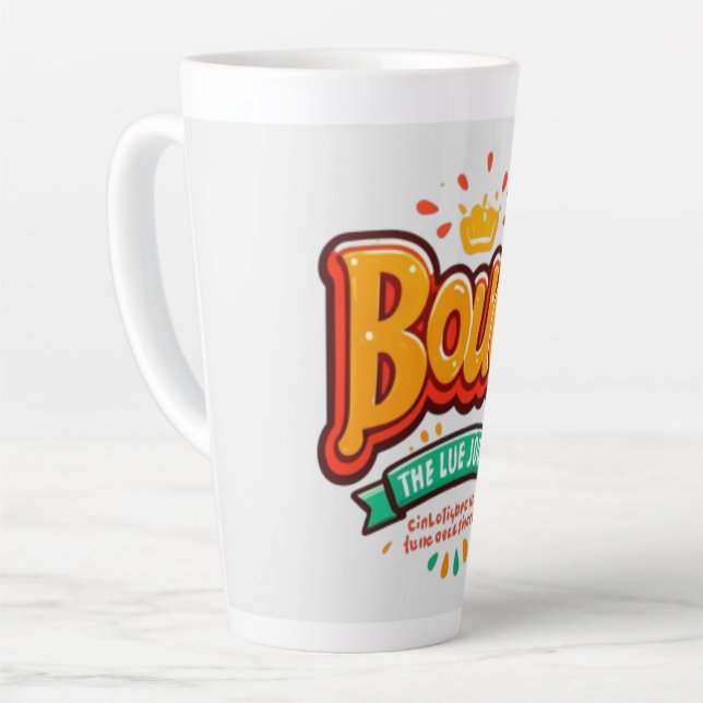 Caneca De Café Latte Bouncy Crown (Ângulo esquerdo)