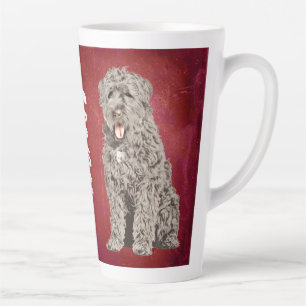 Caneca De Café Latte Bouvier des Flandres Grunge