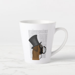 Caneca De Café Latte Boxer, Formal Hound e Hat