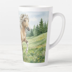 Caneca De Café Latte Brana Pinto Palomino Aquarela Islandesa