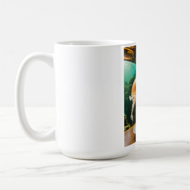 Caneca De Café Latte Break Under the Sea (Esquerda)