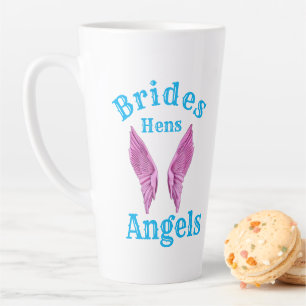 Caneca De Café Latte Brides Hens Angels