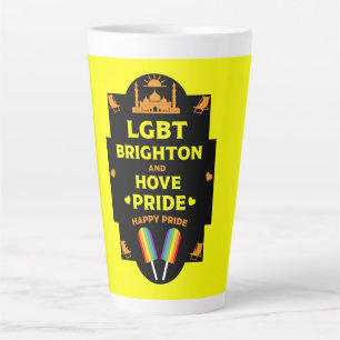 Caneca De Café Latte Brighton Orgulho gay