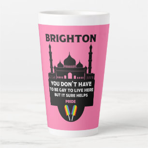 Caneca De Café Latte Brighton Orgulho gay