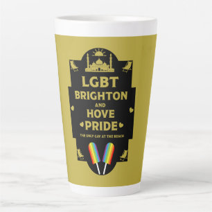 Caneca De Café Latte Brighton Orgulho gay