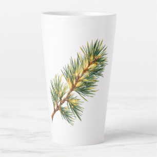 Caneca De Café Latte Brilho de Pinheiro e Eucalipto